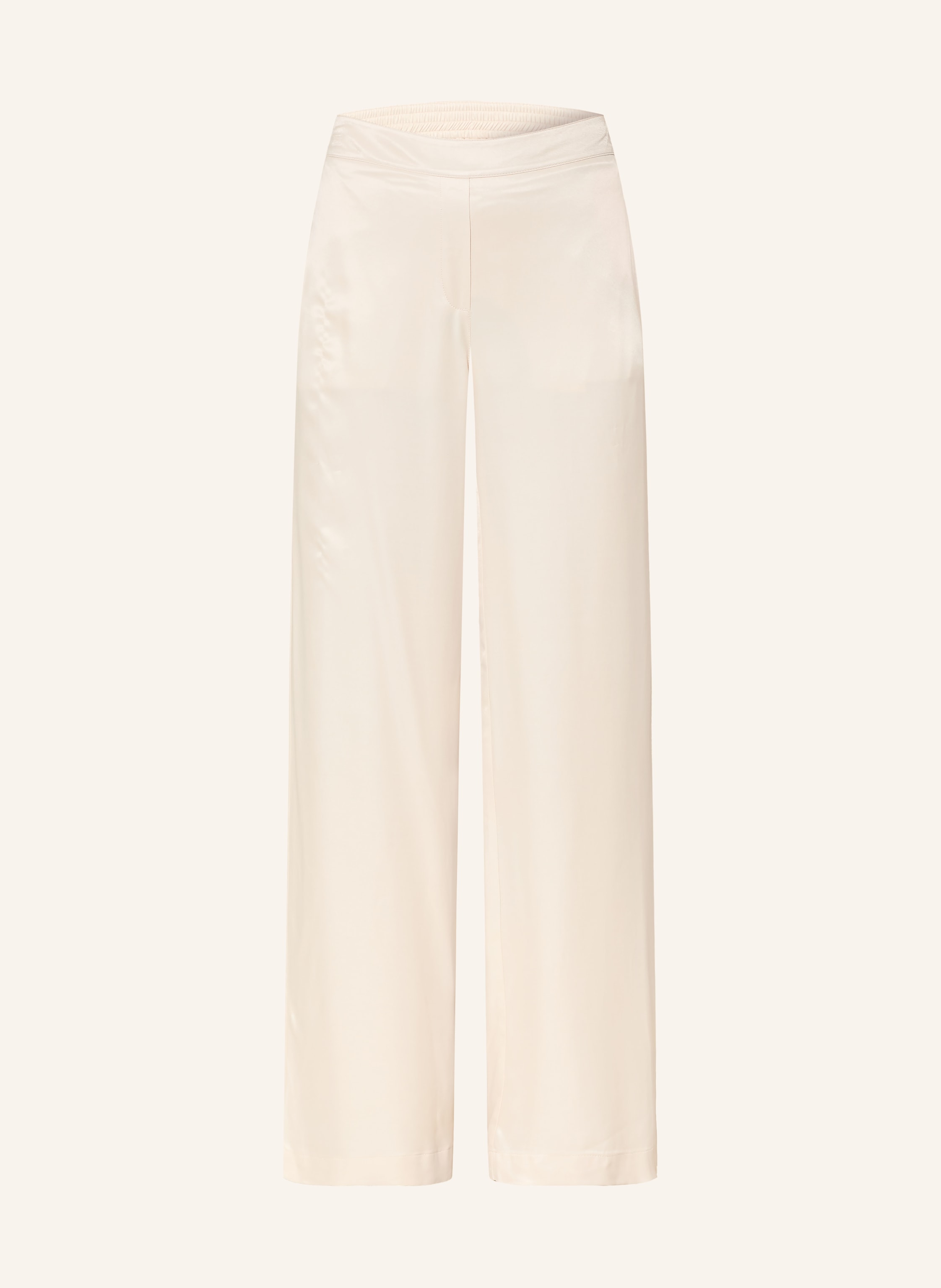 Someday Marlenehose Charlie Aus Satin beige